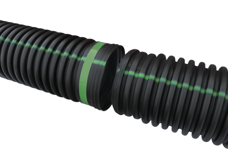 ADS Dual Wall Pipe, 12&quot;X20Ft