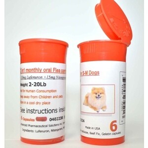 Oral Month Long Flea Tablets, Small/Medium Dogs