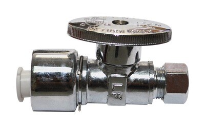 PlumbPak PP2068POLF Push-On Straight Shut Off Valve