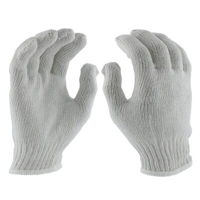 Men&#39;s White String Knit Gloves