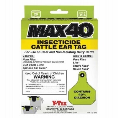 Max 40 Fly Tags, 20Bx