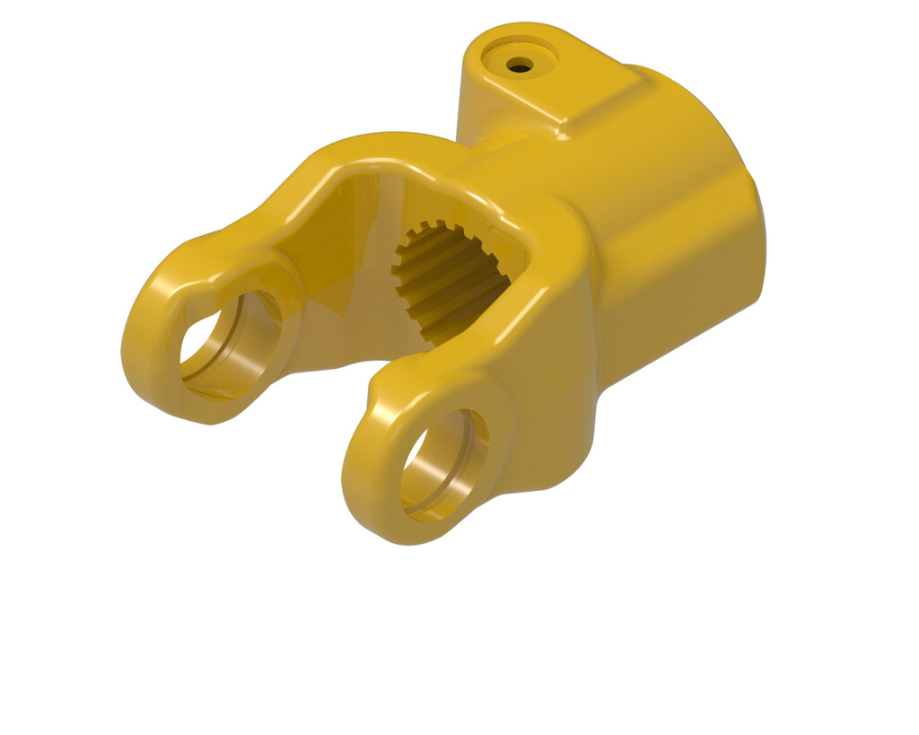 QD Metric Pto Yoke, B&amp;P 2-Series &amp; Walterscheid 2200 1-3/8" 21-Spline