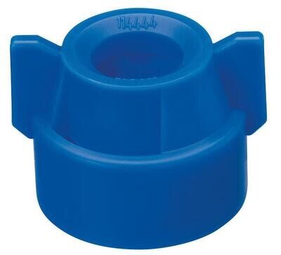 QJ Round Bore Nozzle Cap, Blue w/Gasket
