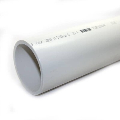 J-M Mfg 1727 SCH40 PVC Pipe, 1-1/2&quot;X20Ft, NO BELL