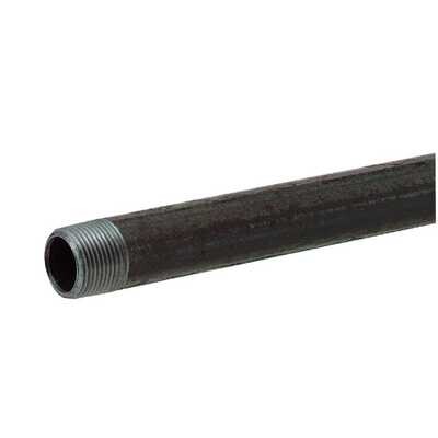 Kloeckner Metals 114BlPipe Steel Black Pipe, 1-1/4”