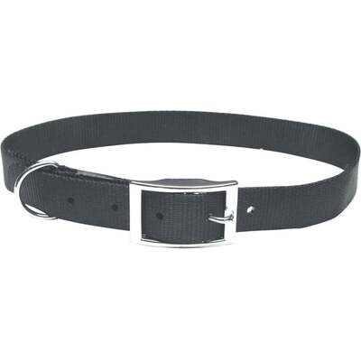 Nylon 1-Ply Dog Collar, 14&quot; Black