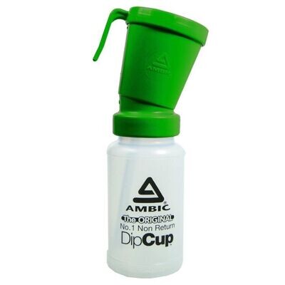 ADC120-06 Green/Blue Non-Return Teat Dip Cup
