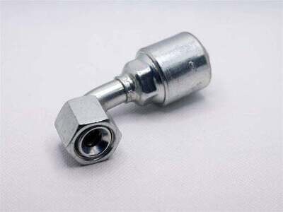 Hydraulic Fitting, 3/4&quot;X3/4&quot; Female Jic 90 Deg