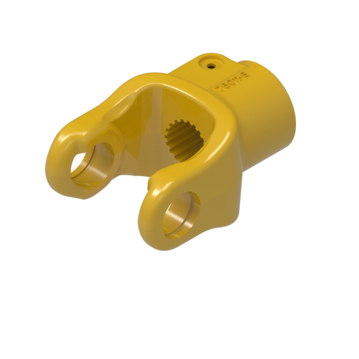 QD Metric Pto Yoke, 5-Series, 1-3/8&quot; 21-Spline