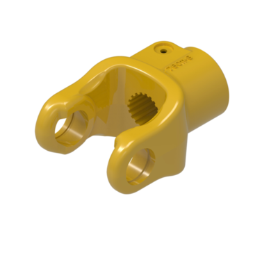 QD Metric Pto Yoke, 5-Series, 1-3/8&quot; 21-Spline