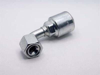 Hydraulic Fitting, 3/4&quot;X1&quot; Female Jic 90 Deg