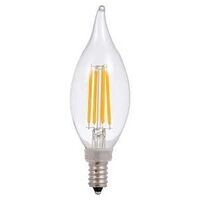 Sylvania 40791 Candelabra 4W 5000k Clear Led Bulbs, 2Pk