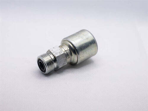 Hydraulic Fitting, 3/4&quot;X3/4&quot; Male Flat Face O-Ring