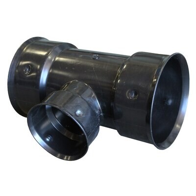 Dual Wall Water Tight Reducer Tee, 12&quot;X8&quot;