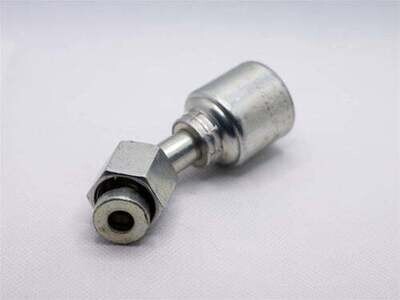 Hydraulic Fitting, 3/4&quot;X1&quot; Female Flat Face O-Ring 45 Deg