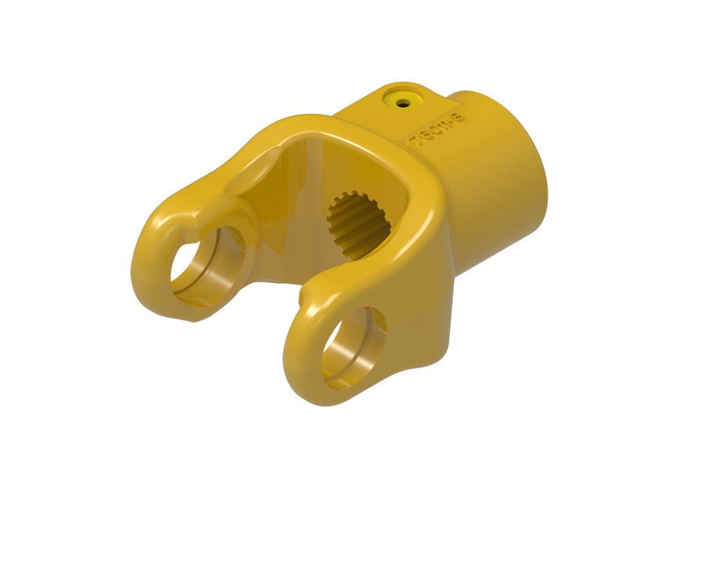 QD Metric Pto Yoke, Walterscheid 2400-Series 1-3/8&quot; 21-Spline