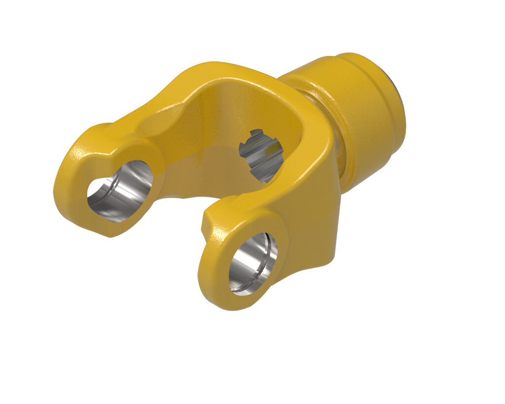 QD Metric Pto Yoke, B&amp;P 8-Series 1-3/8 6-Spline