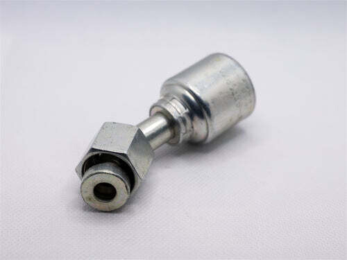 Hydraulic Fitting, 3/4&quot;X5/8&quot; Female Flat Face O-Ring 45 Deg