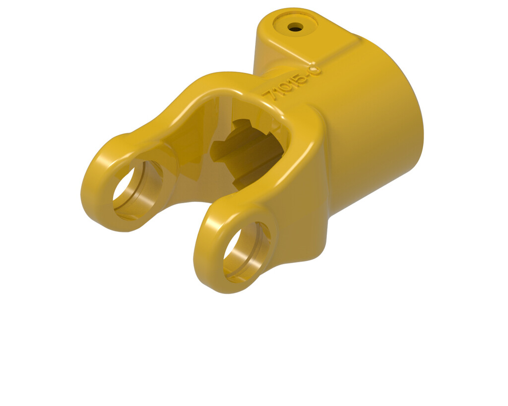 QD Metric Pto Yoke, 1-Series, 1-3/8" 6-Spline