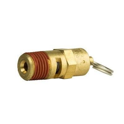 Tru-Flate 21-707 Safety Valve, 1/4&quot; 125Psi
