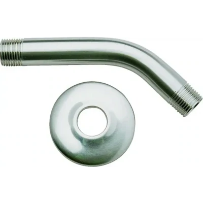 PlumbPak PP825-10 Chrome Shower Arm And Flange, 1/2&quot;X6&quot;