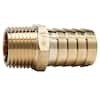 Brass Push-Loc Fitting, 3/4Barb&quot;X1/2&quot;MP