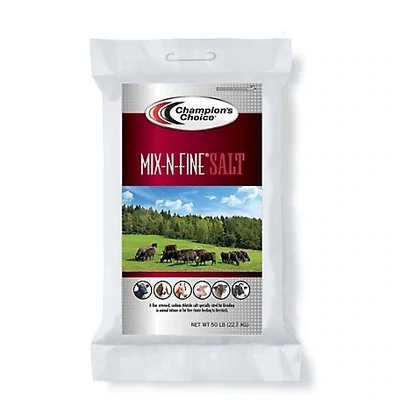 Champion&#39;s Choice Mix-N-Fine Salt, 50lb