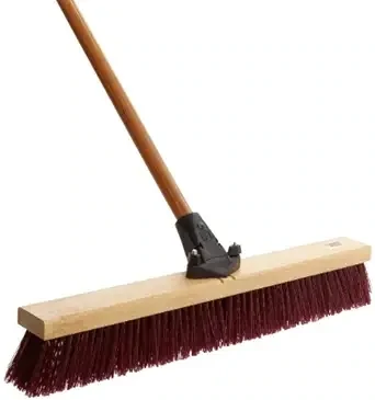 Maroon Superb Coarse Sweep Push Broom, 30&quot;