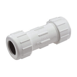 PVC Compression Coupler, 3/4&quot;