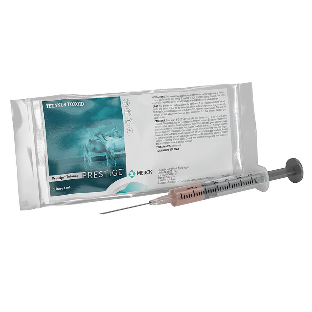Merck Animal Health 187765 Prestige Tetanus Equine Vaccine, 1ml/1-dose