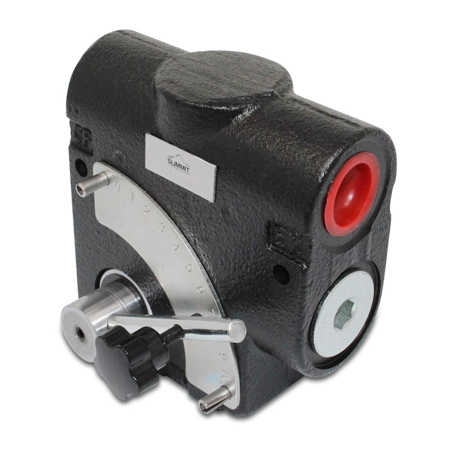 AgSmart Hydraulic Flow Control Valve, 3-Port, 0-16GPM, 1/2&quot;NPT