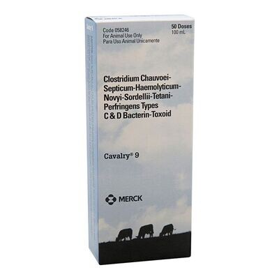 Cavalry 9 Cattle Vaccine, 50dose/100ml