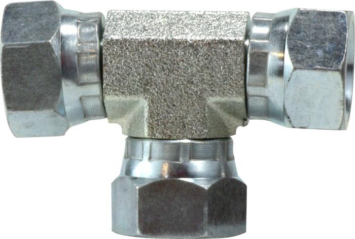Hydraulic Tee Adaptor, 1/2&quot;FPX X 1/2&quot;FPX X 1/2&quot;FPX