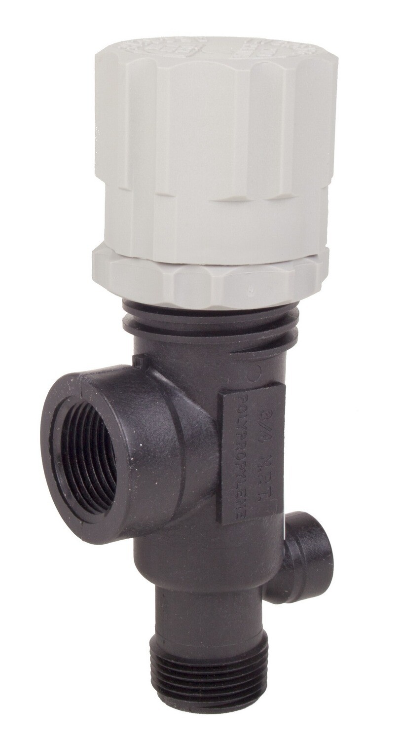 TeeJet Poly Pressure Relief Valve, 3/4&quot; 100Psi