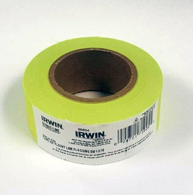 Glo Lime Marking Ribbon, 150Ft