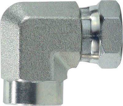 Hydraulic Ell Adaptor, 3/8"FP X 1/4"FP