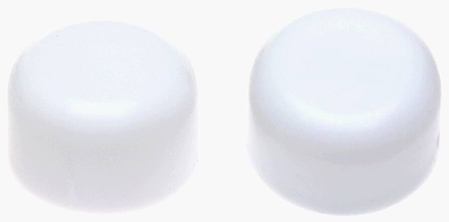 PlumbPak PP835-30 Plastic WhiteToilet Bolt Caps