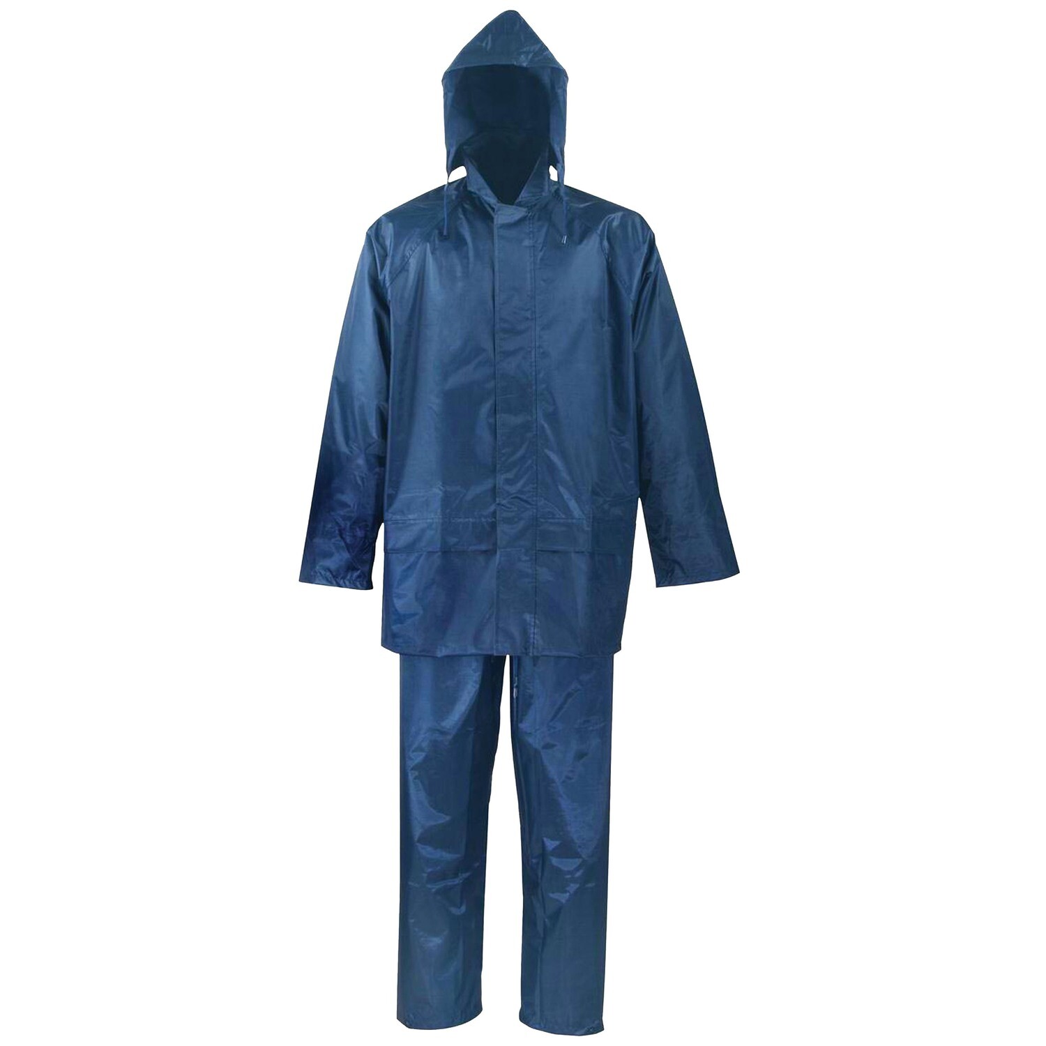 DiamondBack SPU045-XXXL Blue Polyester Rainsuit, XXX-Large