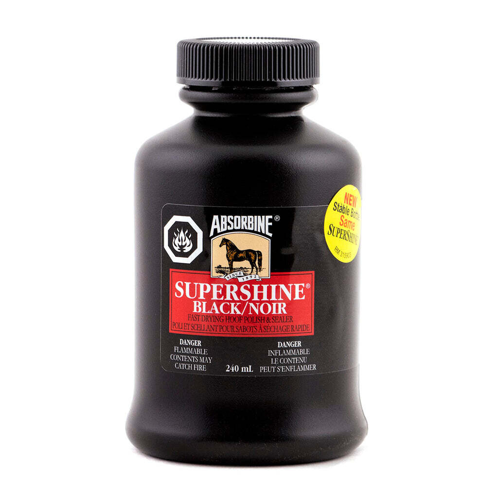 Absorbine 428989 SuperShine Black Hoof Polish, 8oz