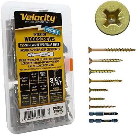 Velocity Interior Wood Screws, 10X2