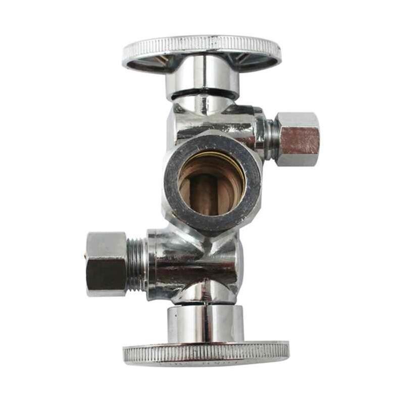 PlumbPak K2903DHLF 3-Way Quarter Turn Angled 3-Way Valve