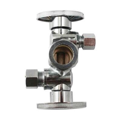 PlumbPak K2903DHLF 3-Way Quarter Turn Angled 3-Way Valve