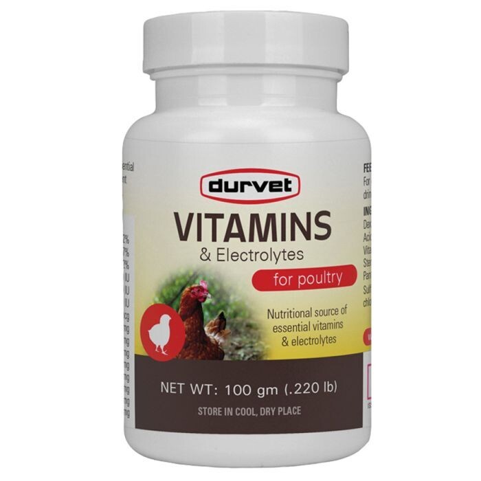Durvet 001-06662 Performance Poultry Electrolytes, 100GM