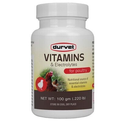 Durvet 001-06662 Performance Poultry Electrolytes, 100GM