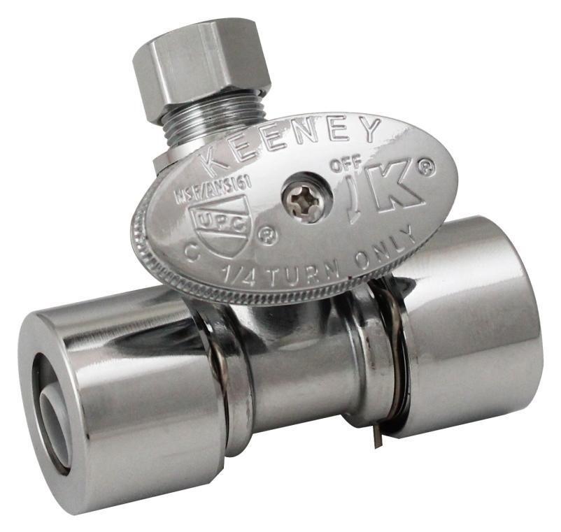 PlumbPak K2802PCPO 3-Way Quarter In-Line 3-Way Valve