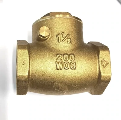 Brass Check Valve, 1-1/2&quot;
