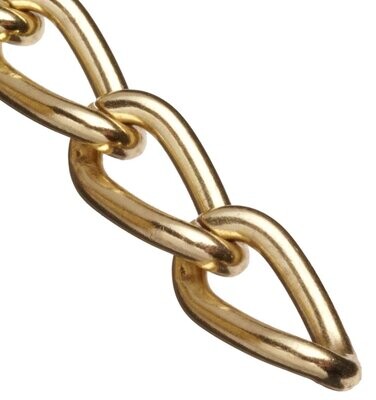 Brass #3 Twist Link Chain