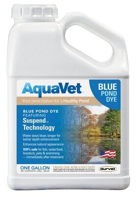 Aquavet 039-00100 Blue Pond Dye, 1Gal.