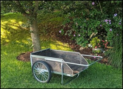 Conestoga Garden Cart w/Treated Wood Floor &amp; Sides, 20&quot; Wheels