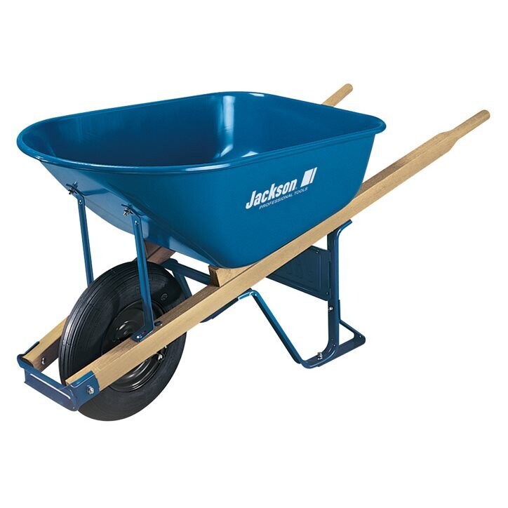 Jackson M6T22 6CF Contractor Wheelbarrow w/Steel Tub